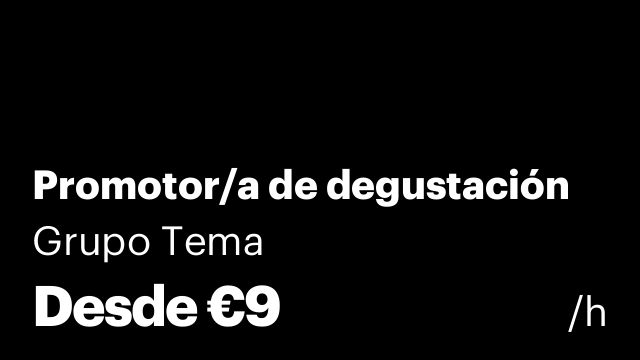 Promotor/a de degustación