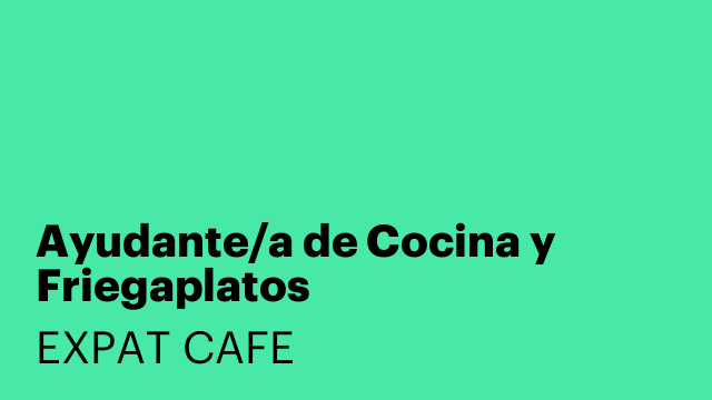 Ayudante/a de Cocina y Friegaplatos