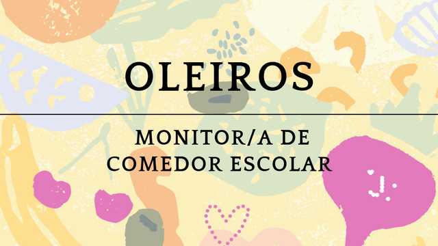Monitor/a de comedor escolar