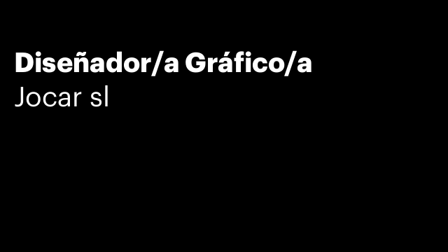 Diseñador/a Gráfico/a