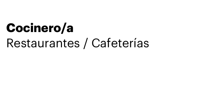 Cocinero/a