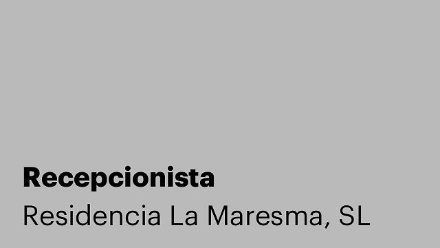 Recepcionista