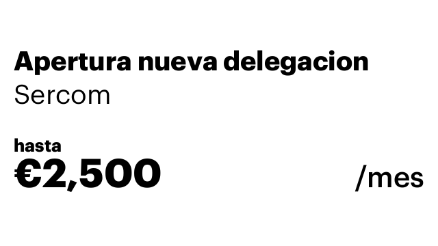 Apertura nueva delegacion