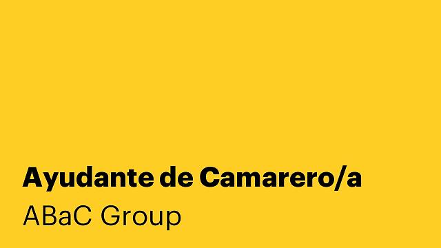 Ayudante de Camarero/a