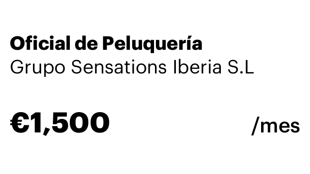 Oficial de Peluquería