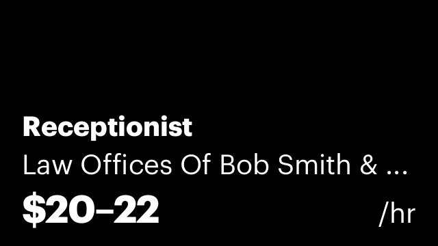 Receptionist
