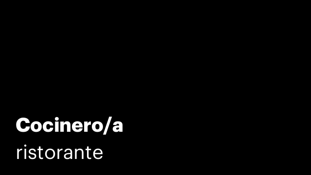 Cocinero/a
