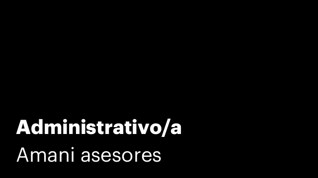Administrativo/a