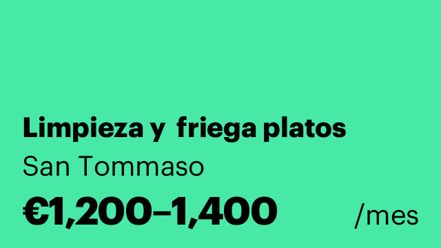 Limpieza y  friega platos