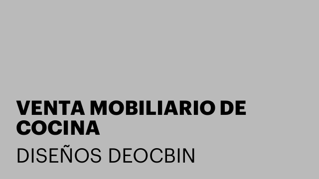 VENTA MOBILIARIO DE COCINA