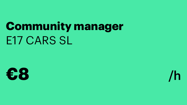 Community manager