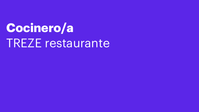 Cocinero/a