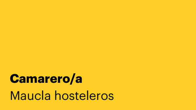 Camarero/a