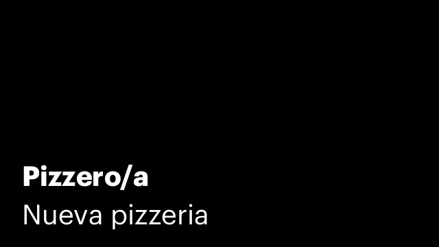 Pizzero/a