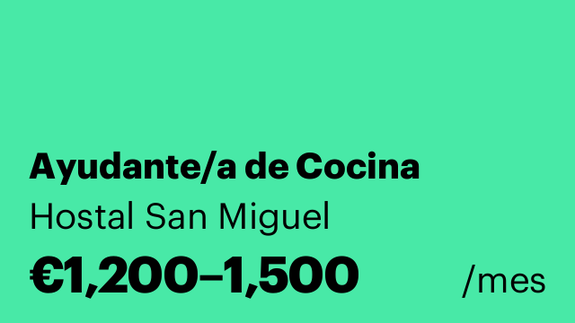 Ayudante/a de Cocina