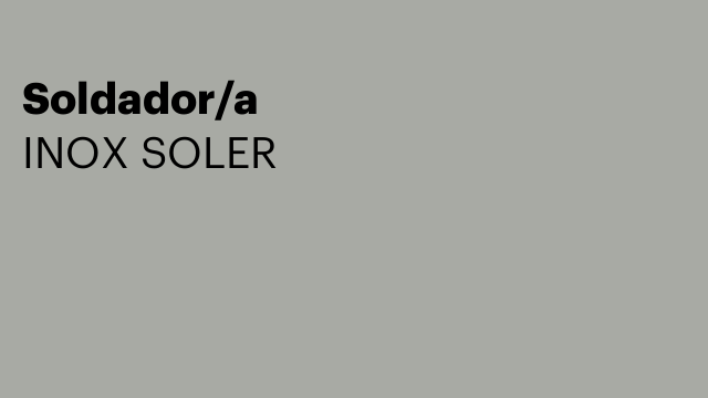 Soldador/a