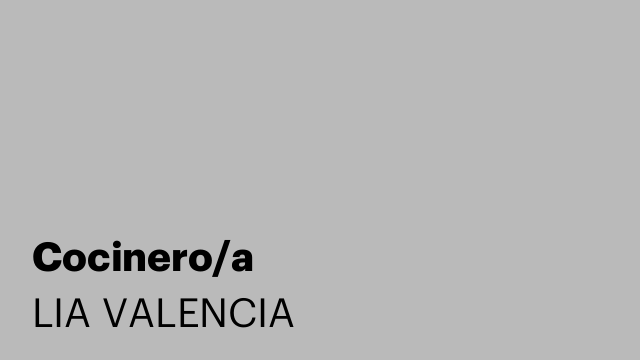 Cocinero/a