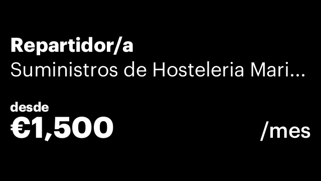 Repartidor/a