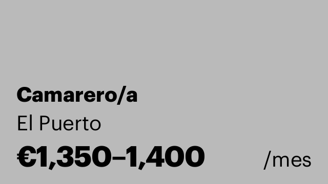 Camarero/a