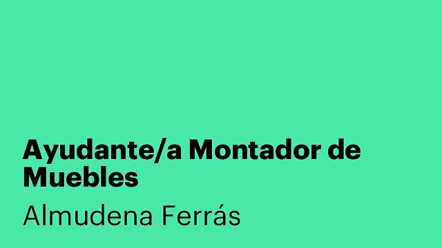 Ayudante/a Montador de Muebles