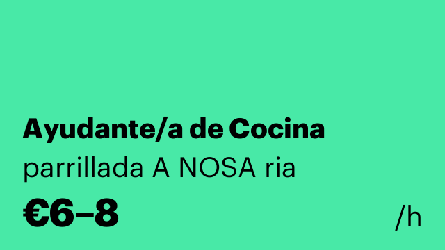 Ayudante/a de Cocina