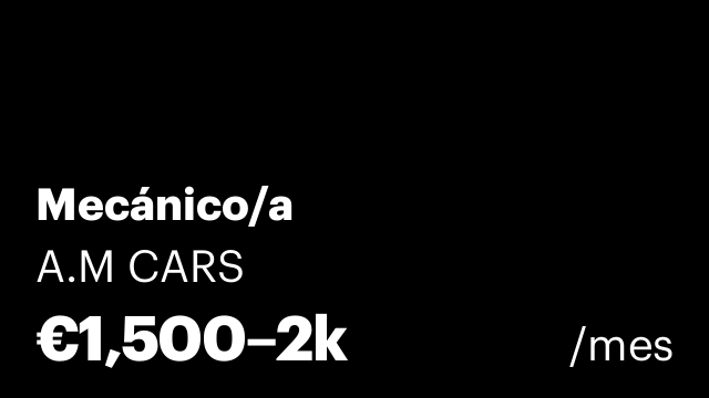 Mecánico/a