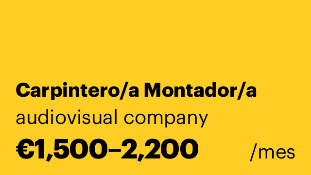 Carpintero/a Montador/a