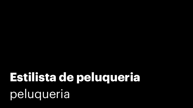 Estilista de peluqueria