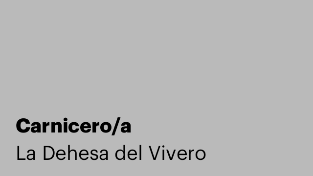 Carnicero/a