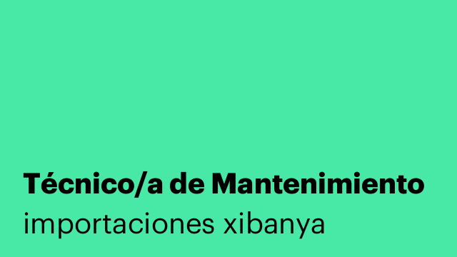 Técnico/a de Mantenimiento