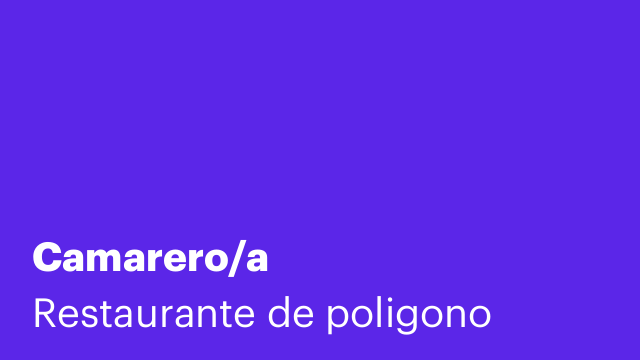 Camarero/a