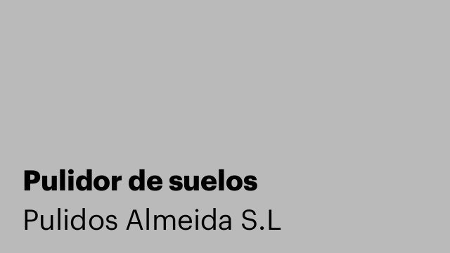 Pulidor de suelos