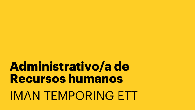Administrativo/a de Recursos humanos