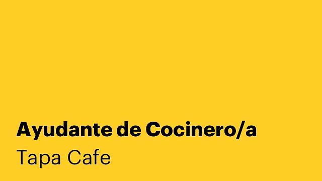 Ayudante de Cocinero/a