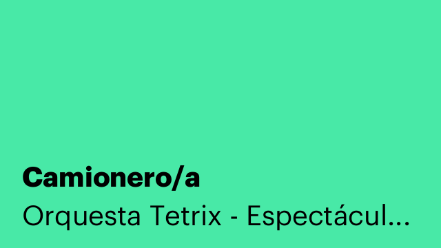 Camionero/a
