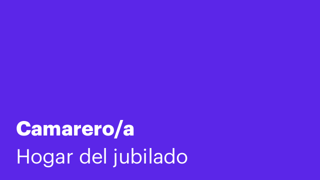 Camarero/a