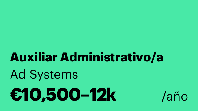 Auxiliar Administrativo/a