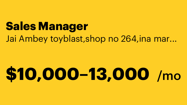 Sales Manager