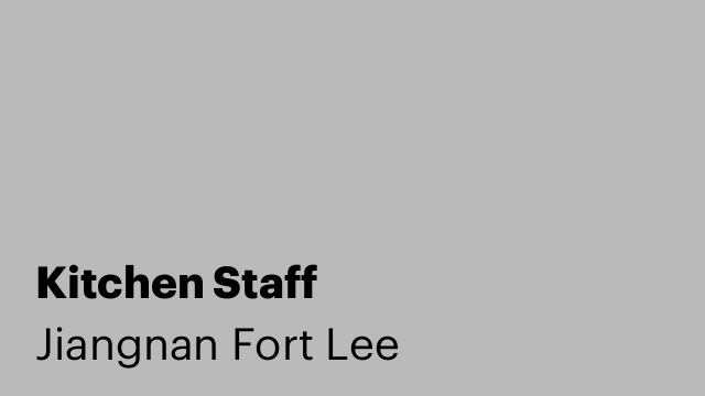 Kitchen Staff