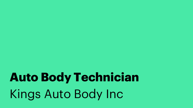 Auto Body Technician