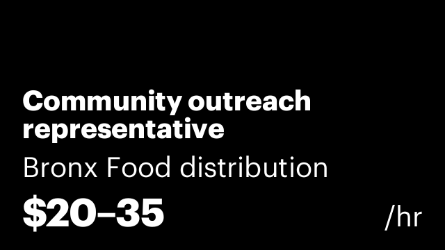 Community outreach representative