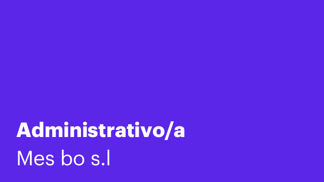 Administrativo/a