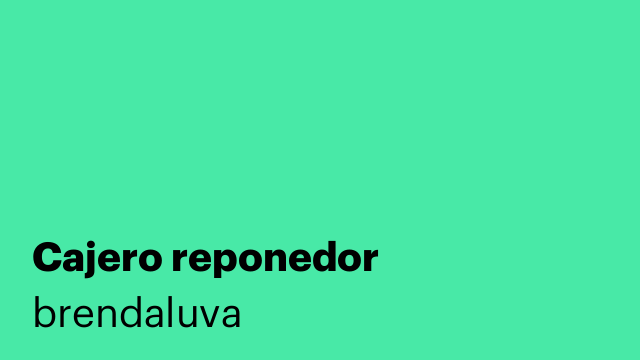 Cajero reponedor