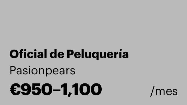 Oficial de Peluquería