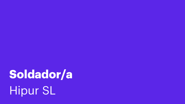 Soldador/a