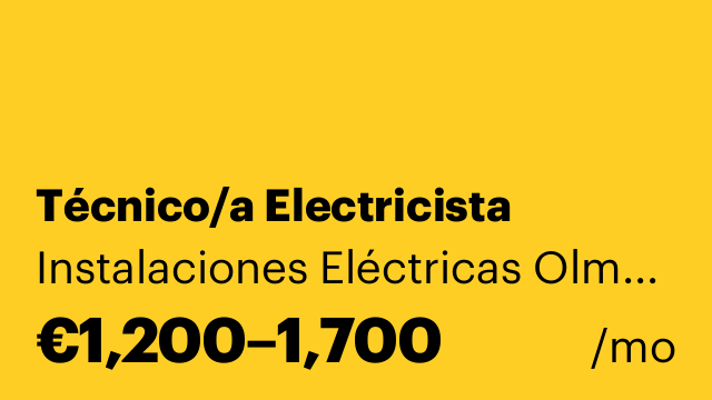 Técnico/a Electricista