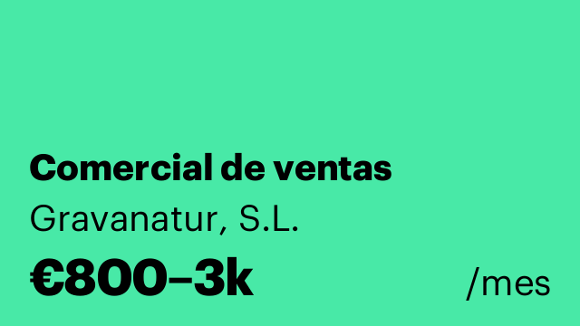 Comercial de ventas