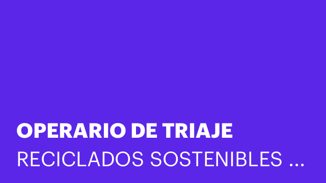OPERARIO DE TRIAJE