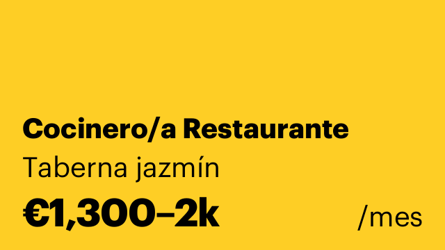 Cocinero/a Restaurante