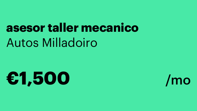 asesor taller mecanico